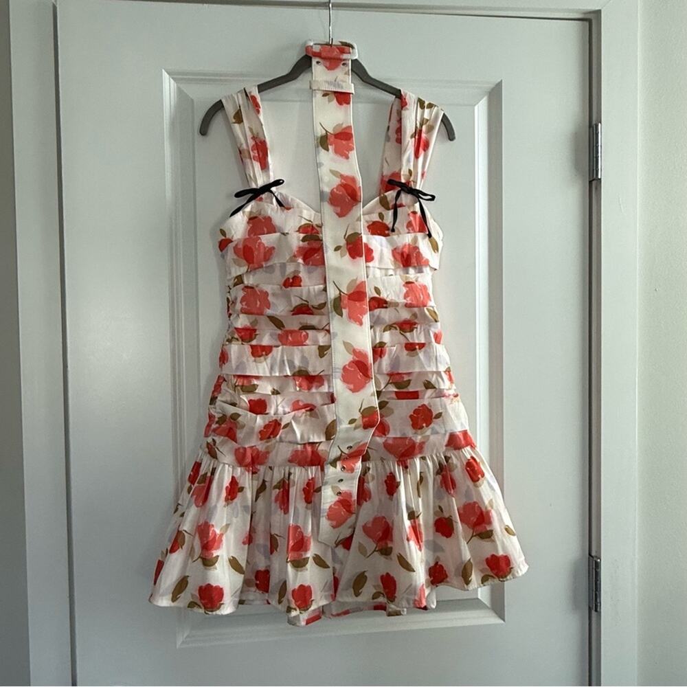FOR LOVE AND LEMONS Sarahi Floral Belted Layered Dress - Picture 6 of 10